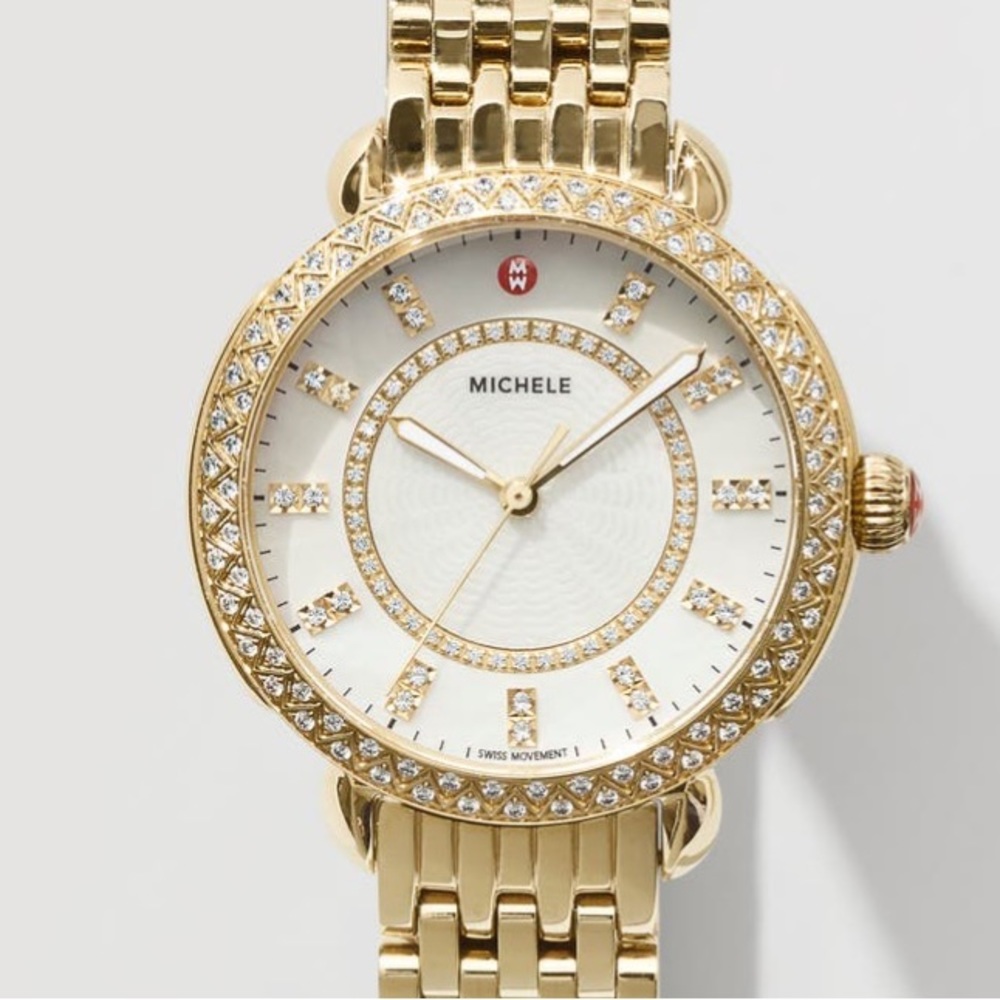 [AUTHENTIC] Michele Sidney Classic Diamond Watch Head Bracelet